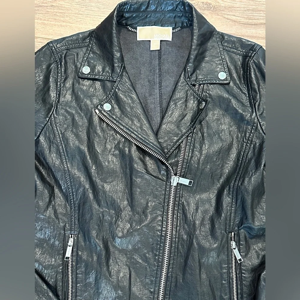 NWOT Michael Kors Black Moto Jacket Size 10